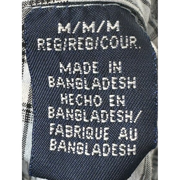 Wrangler Mens Shirt Western Cowboy Pearl Snap Embroidered Spell Out Button Up M - Picture 12 of 13